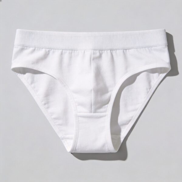 Classic White Pure Cotton Sports Briefs