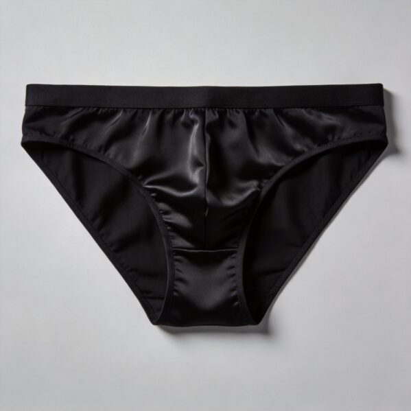 Black Modal Fabric Sports Briefs