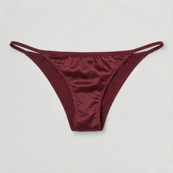Burgundy Microfiber Sports Briefs