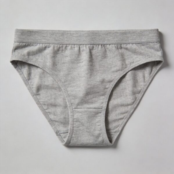 Heather Gray Cotton Sports Briefs