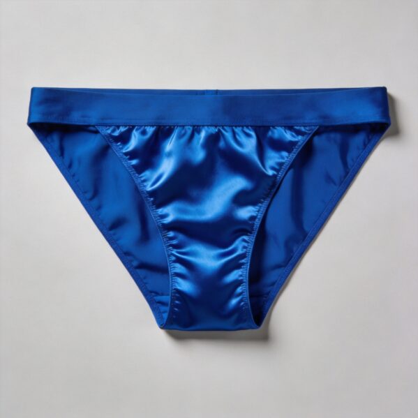 Royal Blue Silk Like Sports Briefs