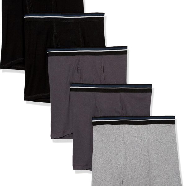 Men's Tag Free Cotton Boxer Briefs for Sports