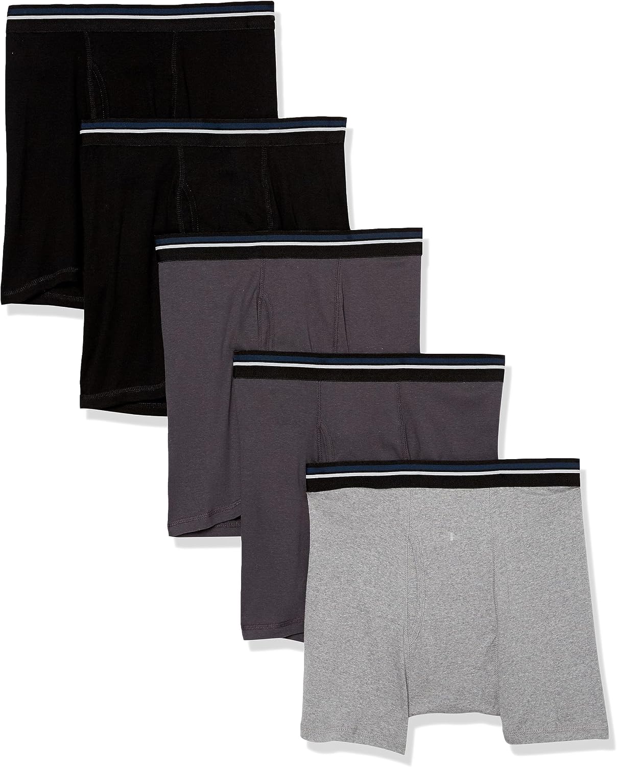 Men's Tag Free Cotton Boxer Briefs for Sports