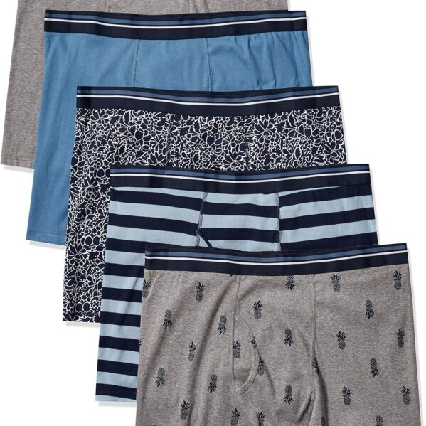 Men's Slim Fit Cotton Boxer Briefs for Sports